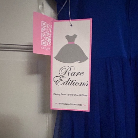 Rare Editions Royal Blue Formal Kids Dress size14 - Picture 5 of 7